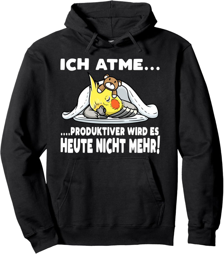 Nymphensittich Papagei Mit Kuscheltier Lustiger Spruch Pullover Hoodie