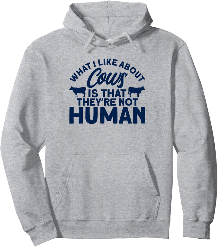 Was ich an Kühen mag Kühe Pullover Hoodie