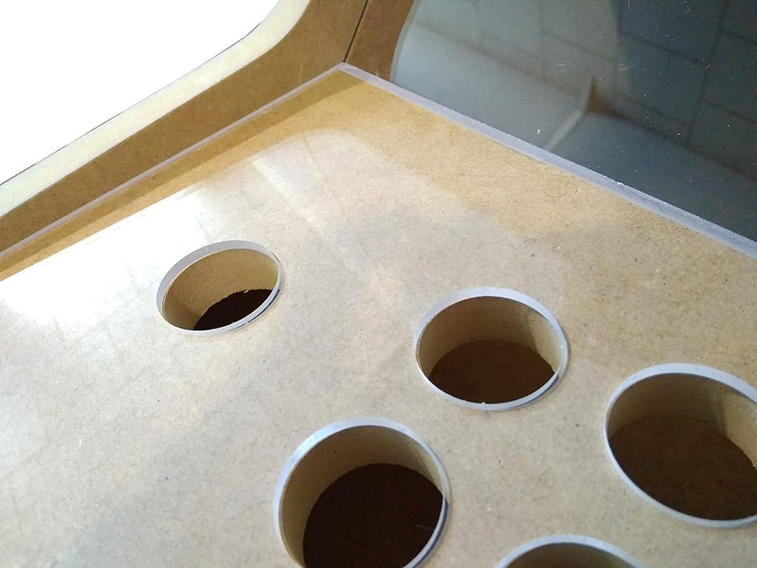 Arcade-Möbel-Set, 61 cm (24 Zoll), aus MDF-Holz, Acrylmethacrylat, Komponenten, 28 mm Knöpfe und Joy