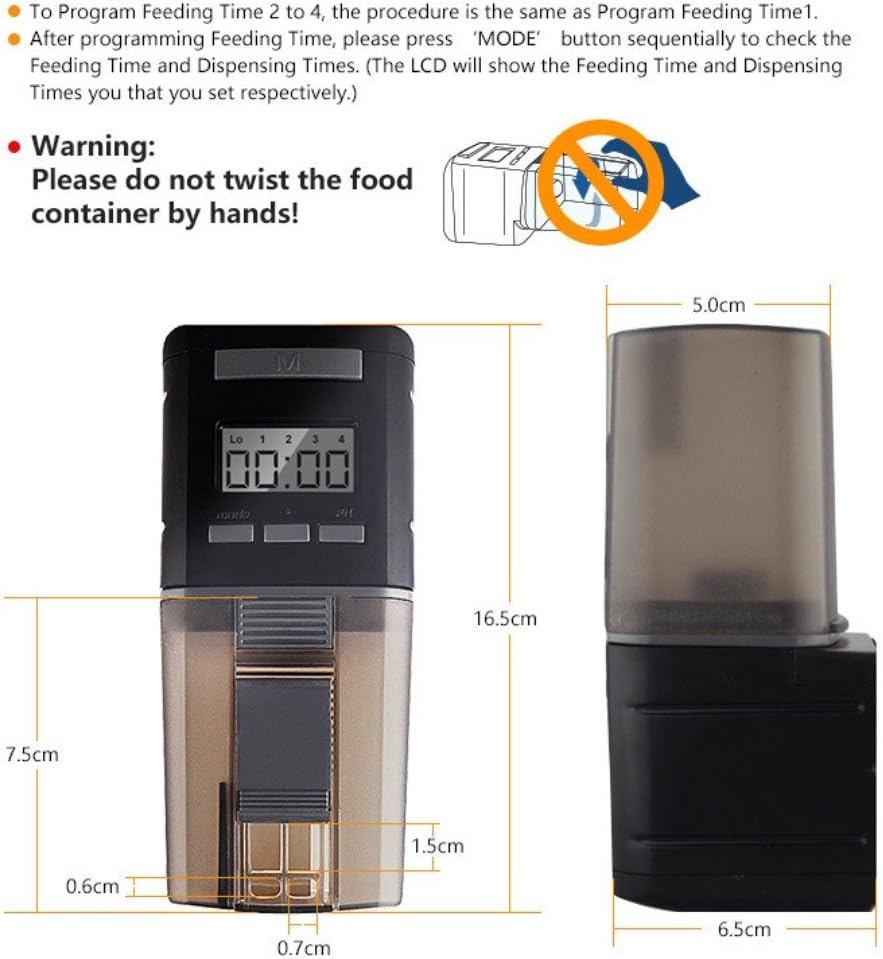 Aquarium Fish Feeder Automatic Fish Feeders Auto Fish Food Timer Feeder for Fish Tank