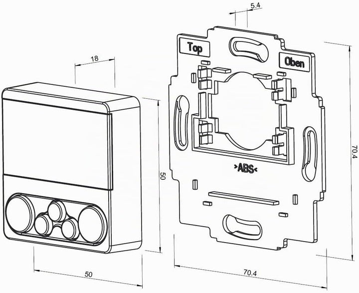 WIR elektronik, eWickler Standard 2 Fenster Funk-Set, eW930-F-M, 2x elektrischer Gurtwickler + 1x Fu