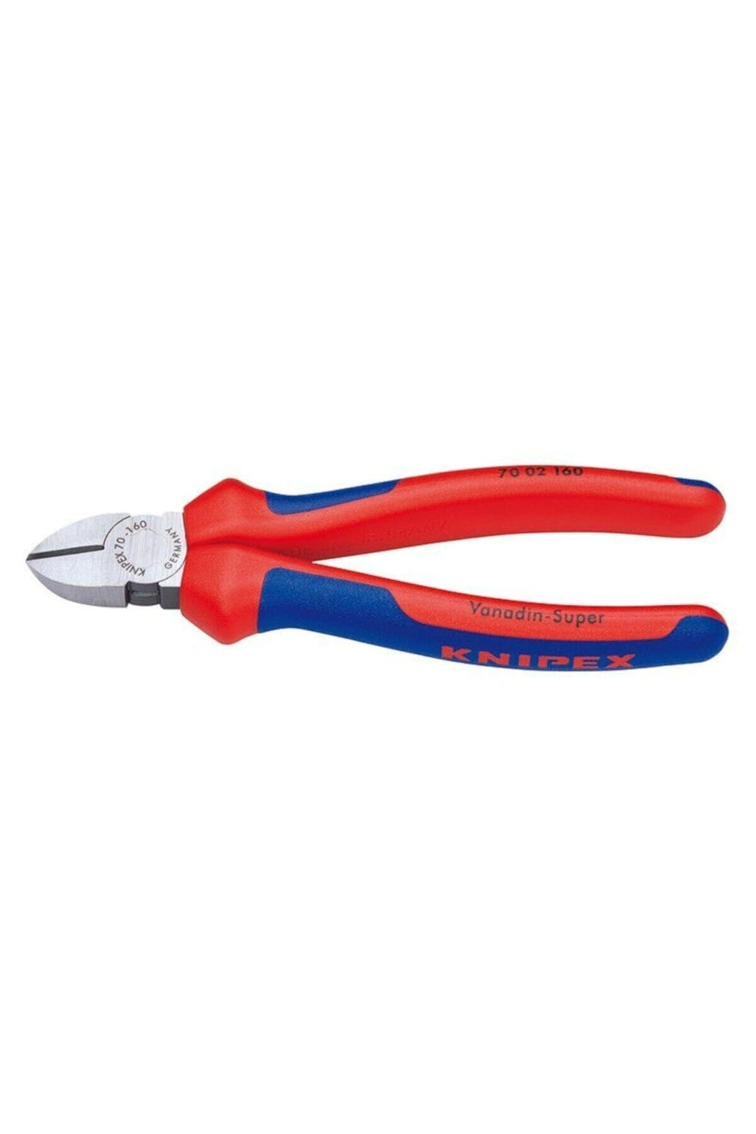 Knipex 70 02 160 Seitenschneider, Mehrkomponentengriff, schwarz atramentiert – 160 mm
