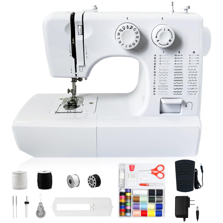 Nähmaschine für Anfänger, 45 Stichprogrammen Tragbare Elektrische nähmaschinen, Sewing Machine Overl