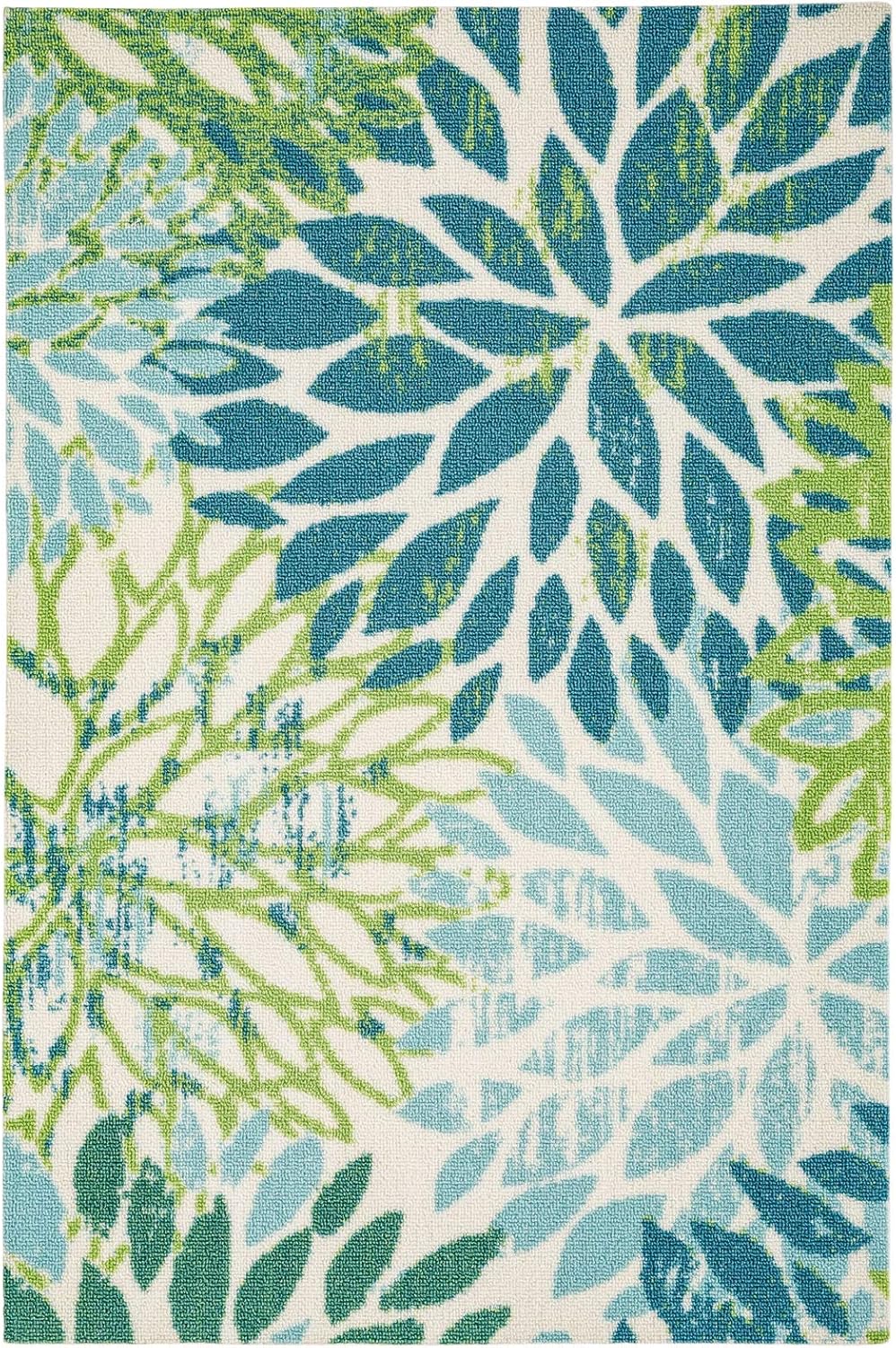 TALETA Fussmatte Outdoor Teppich Wetterfest,Outdoor Fussmatte, Gross: 50 x 80 cm 02 Tropische Pflanz