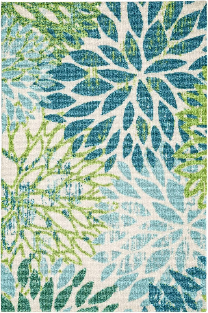 TALETA Fussmatte Outdoor Teppich Wetterfest,Outdoor Fussmatte, Gross: 50 x 80 cm 02 Tropische Pflanz
