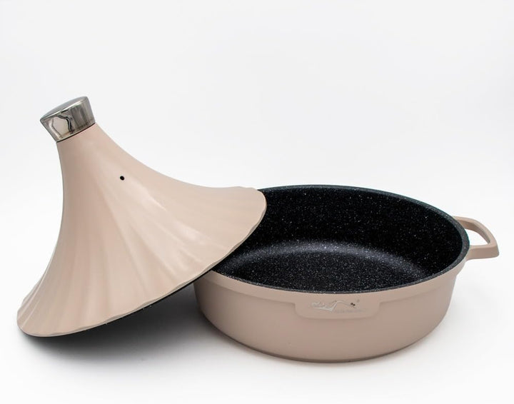 Marokkanische Tajine Morocco Ø 28 cm Induktion Tajin, Tagen, Gartopf Schmortopf, Premium Qualität, f