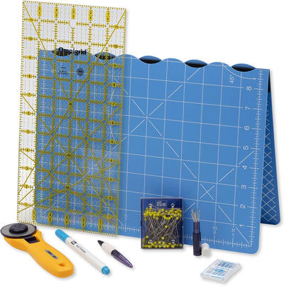 Prym 651497 Patchwork & Quilting Starter Set in INCH Nähset, Blau, GB