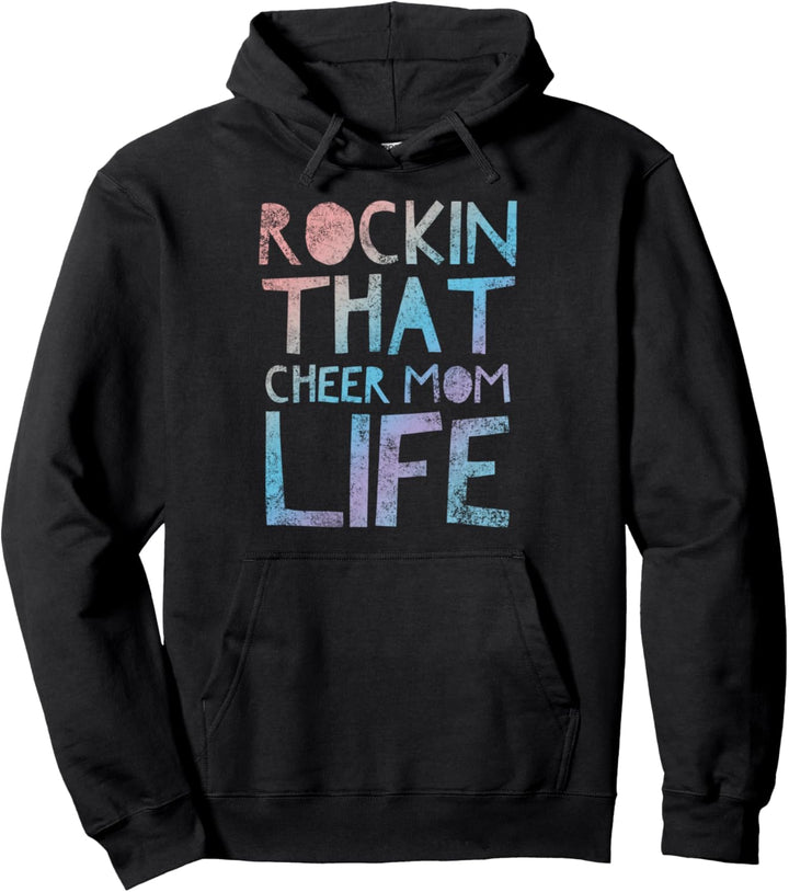 Rockin that Cheer Mom Life – lustiges Cheerleader-Zitat Pullover Hoodie