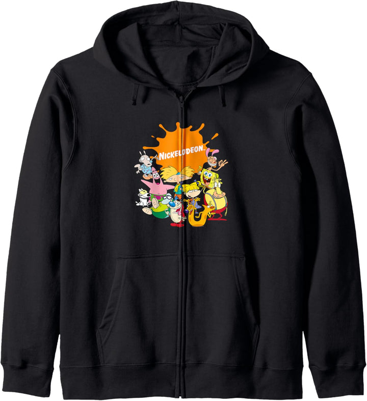 Nickelodeon Splatter Logo Group Shot C1 Kapuzenjacke