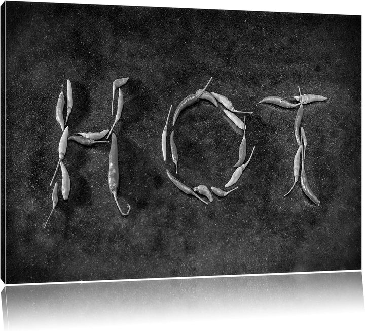 Pixxprint Hot Chili Sharp Red als Leinwandbild/Grösse: 100x70 / Wandbild/Kunstdruck/fertig bespannt,