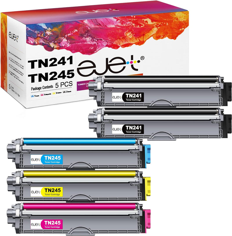 ejet TN241 TN245 Toner Kompatibel für Brother TN 241 TN-245 TN-242 TN-246 für Brother MFC 9332CDW To