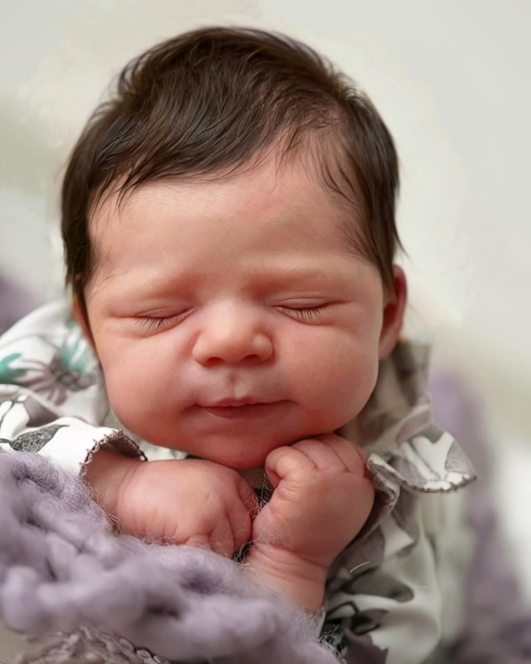 Zero pam Reborn Baby Vollsilikon Lebensecht-48CM Silikon Baby Mädchen, Babypuppen Wie Echte, Reborn