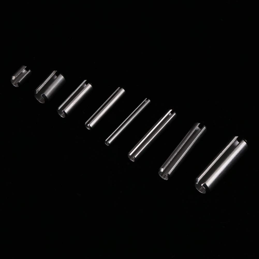 280pcs Spannstifte Federstift Hohlsplinte M1,5 M2 M2,5 M3 M4 M5 M6 M8 Edelstahl Feder Spannhülsen Se