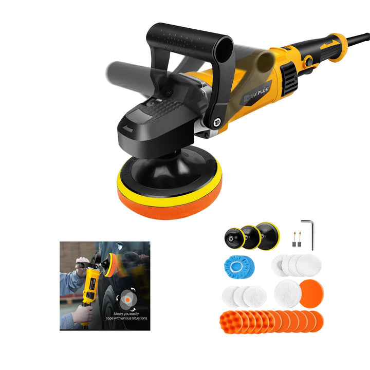 Mini Poliermaschine, Poliermaschine Auto Akku, 150mm-180mm Exzenter Poliermaschine Winkelschleifer m