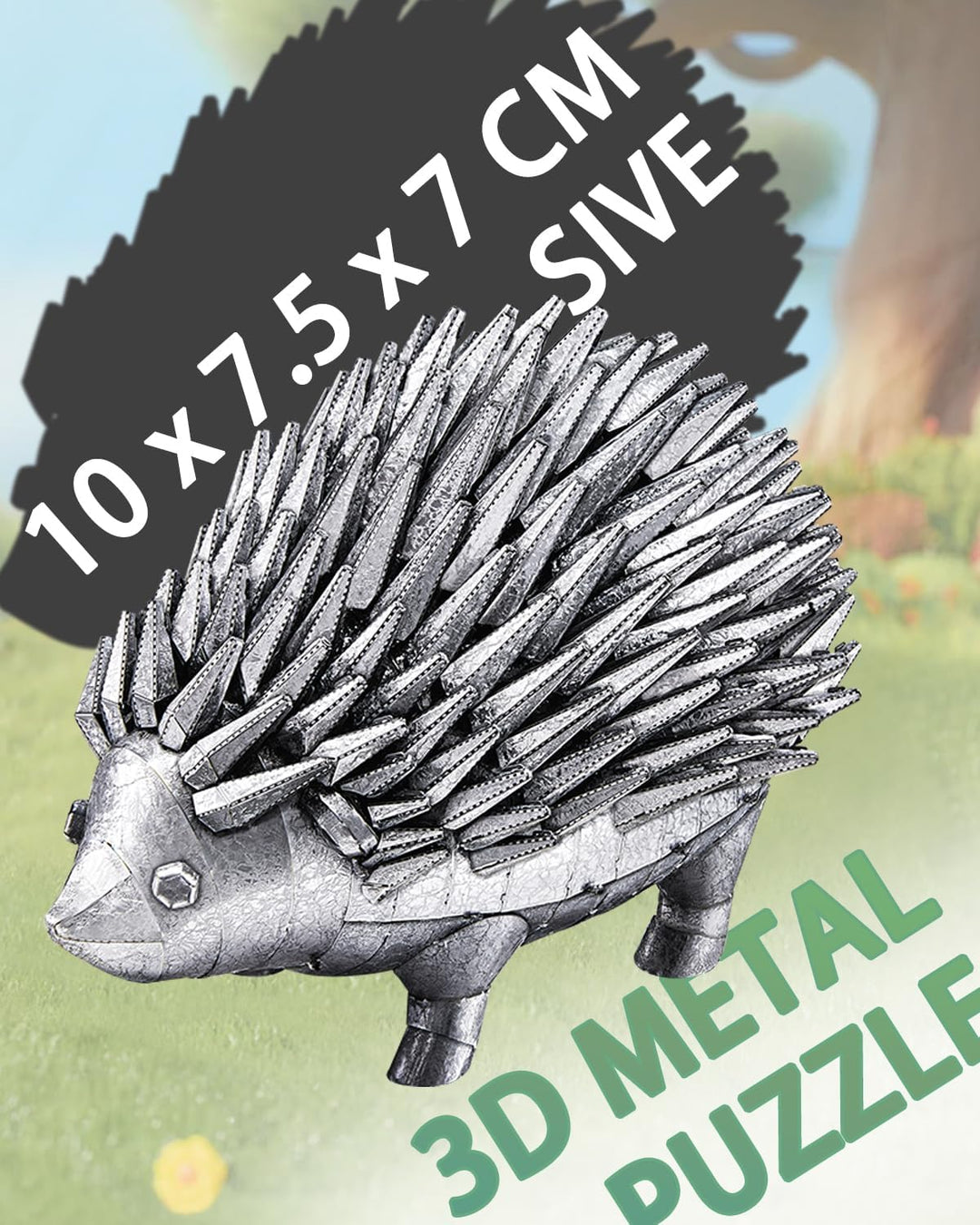 Piececool 3D Puzzle Metall Modellbau Lgel, Tiermodell 3D Metal Puzzle für 340 Edelstahl, Ganzes Meta