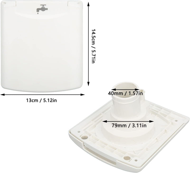 Tankdeckel Wassertankdeckel mit Dichtung und 2 Schlüsseln 79 x 79 mm Auslaufsicherer Wasser Diesel T