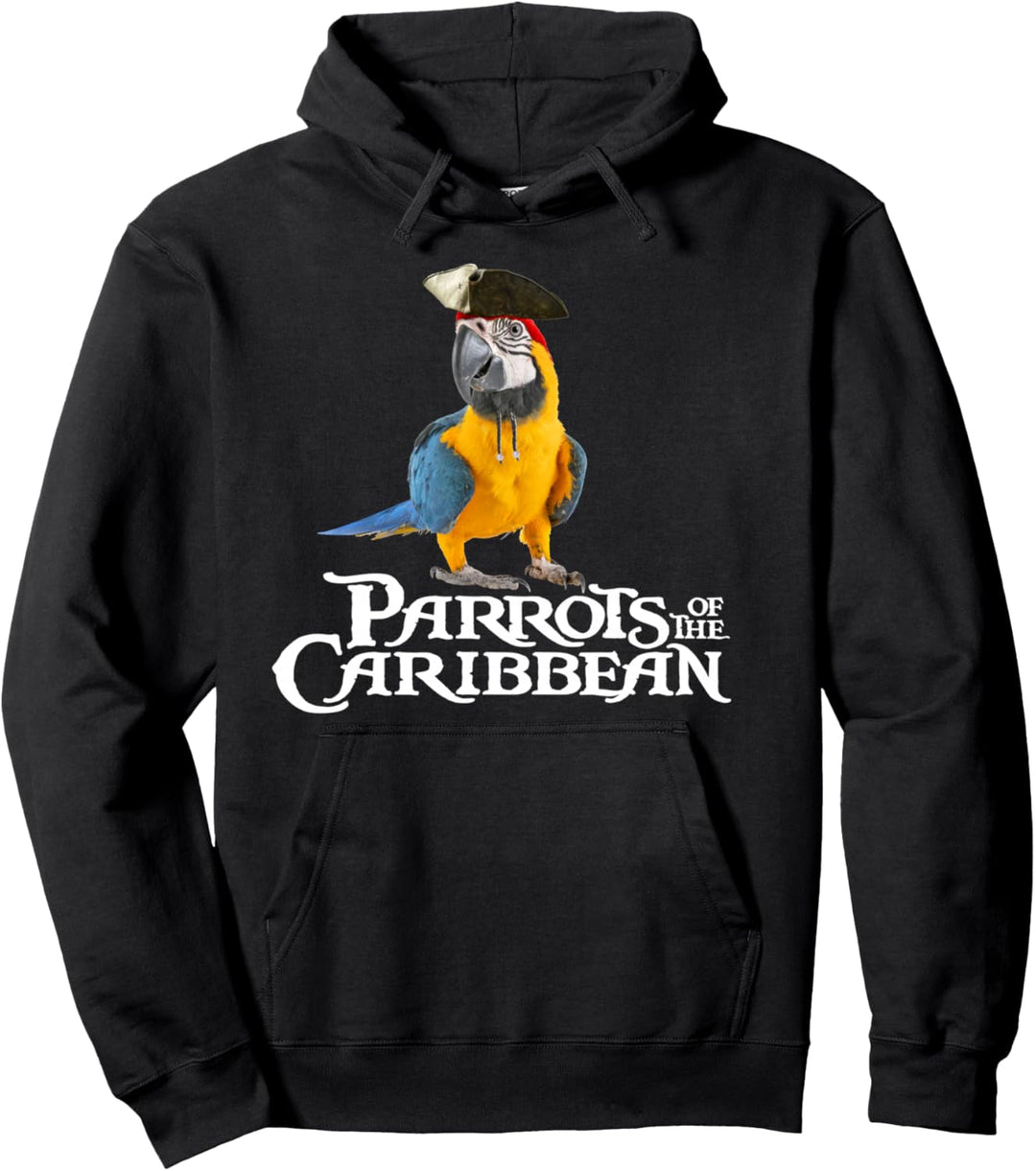 Parrots Of The Caribbean Papagei Piraten Halloween Kostüm Pullover Hoodie