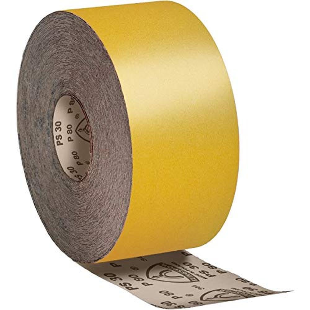Klingpsor 174091 - PS 30 D Schleifmittelrollen mit Papierunterlage, 115x50000 - Korn 120, Korn 120