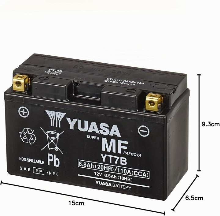 YUASA yt7b-bs (WC) wartungsfrei Akku