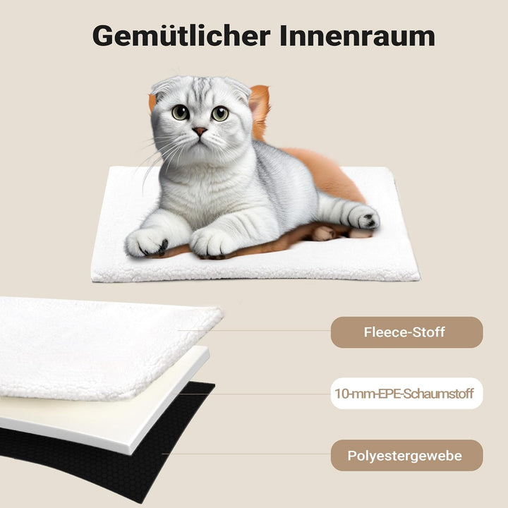Fudajo Faltbare Transportbox für Hunde, Katzen S (42x36x41 cm), robust, leicht, sicher, Hundebox mit