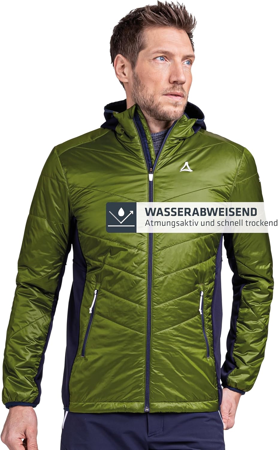 Schöffel Herren Hybrid Jacket Stams M, Wasserabweisende, atmungsaktive Outdoorjacke, Funktionsjacke