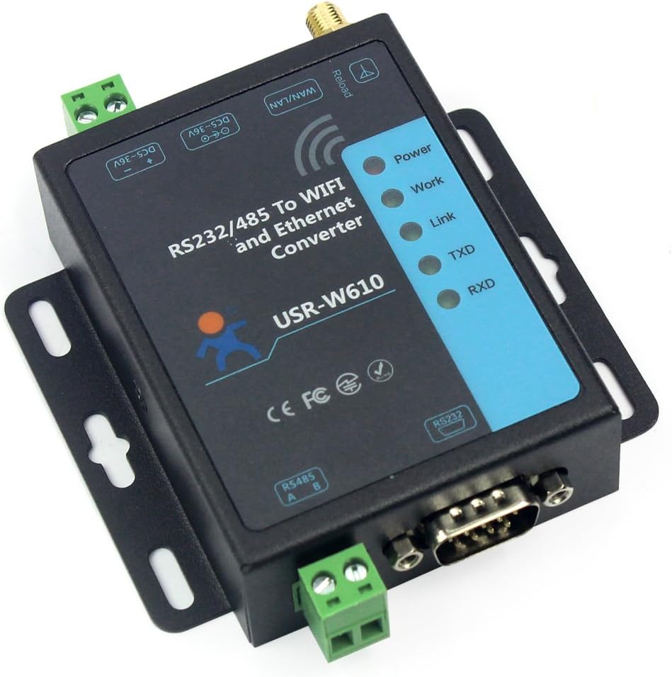 USR-W610 Seriell zu WiFi Ethernet Drahtloser Konverter RS232 RS485 Serieller Server Unterstützt Watc