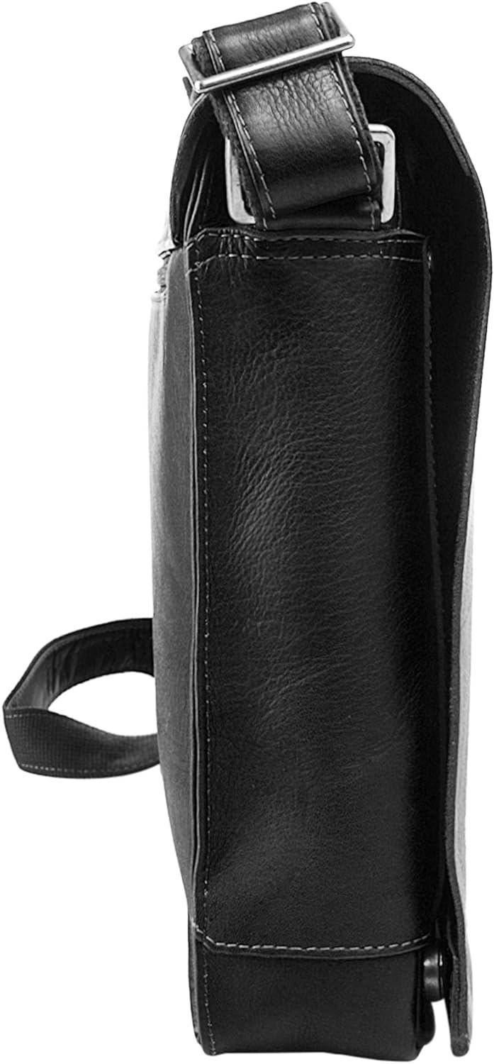 Harolds Campo Messengerbag aus Leder 38 cm schwarz