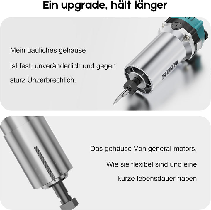 Twotrees CNC Router Machine Trimmer-Set 800W Holzfrässpindel für TTC450 Pro CNC-Fräsmaschine, Kompak