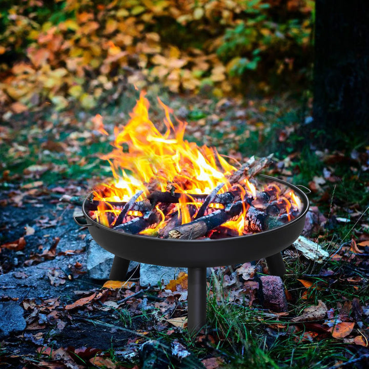Jopassy Feuerschale Ø 82.5cm Feuerschalen für den Garten, Feuerschalen mit 2 Griffen und 3 Abnehmbar