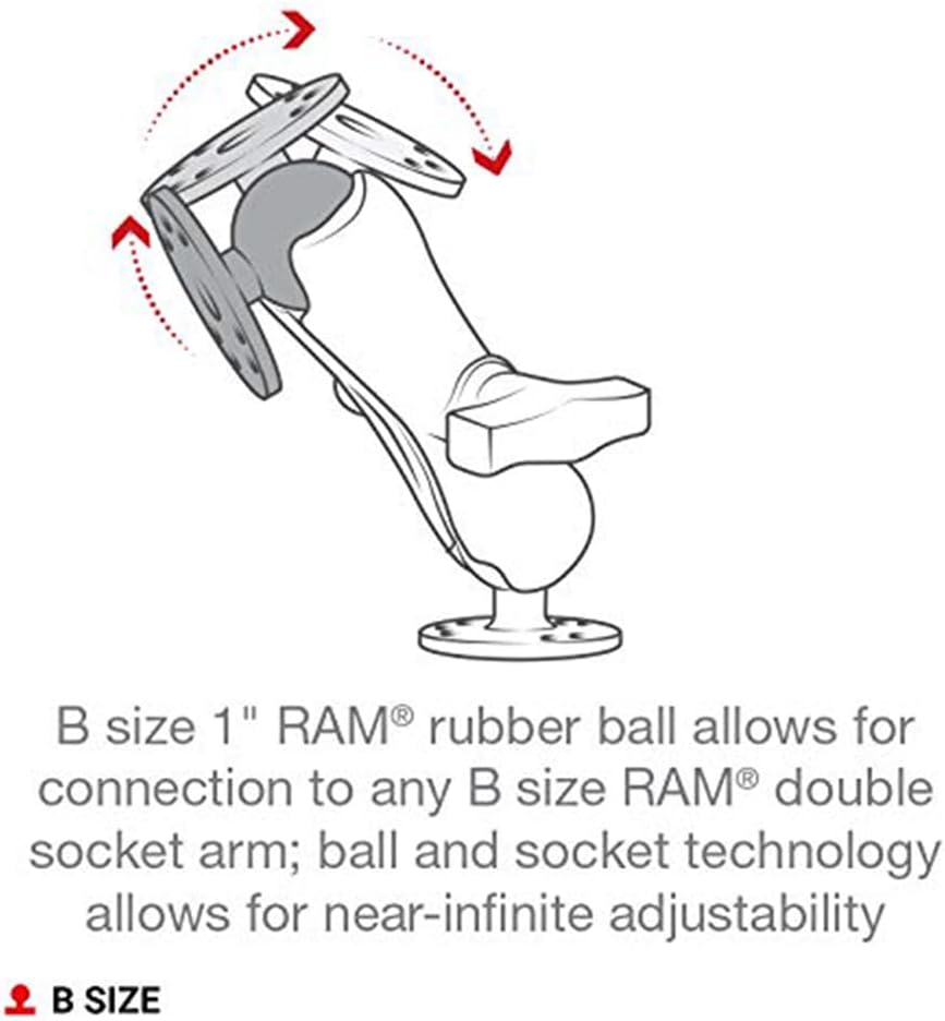 Ram Mount, Ram-B-202U Halterungsset, Kugelkopf (68 g)