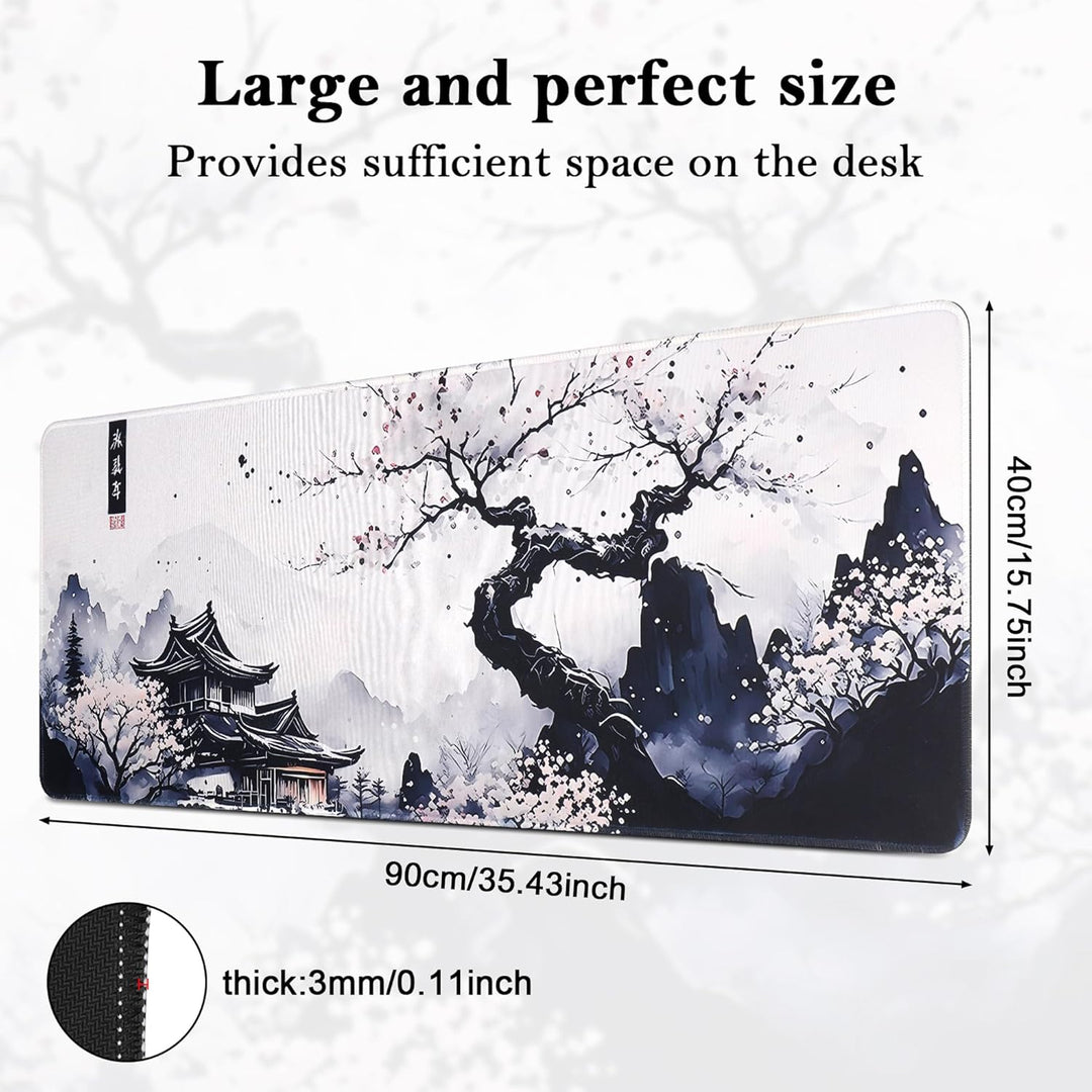 Yimomoyi Gaming Mauspad 900 x 400mm - Mousepad XXL - rutschfeste Mauspad gross - verbessert die Präz