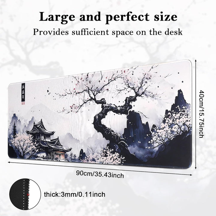 Yimomoyi Gaming Mauspad 900 x 400mm - Mousepad XXL - rutschfeste Mauspad gross - verbessert die Präz