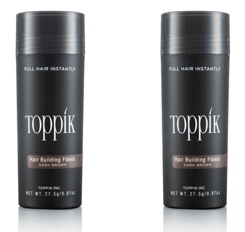 2 x TOPPIK 27,5 g. - Haarverdichter Streuhaar Schütthaar Hair Fibers Microhairs - Sparangebot!, Farb