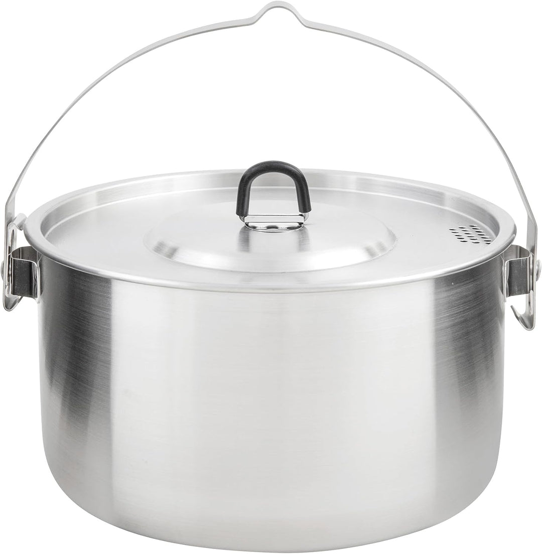 Tatonka Kettle Set II - Outdoor-Kochtopf aus Edelstahl mit Volumenskalierung und inklusive Deckel mi