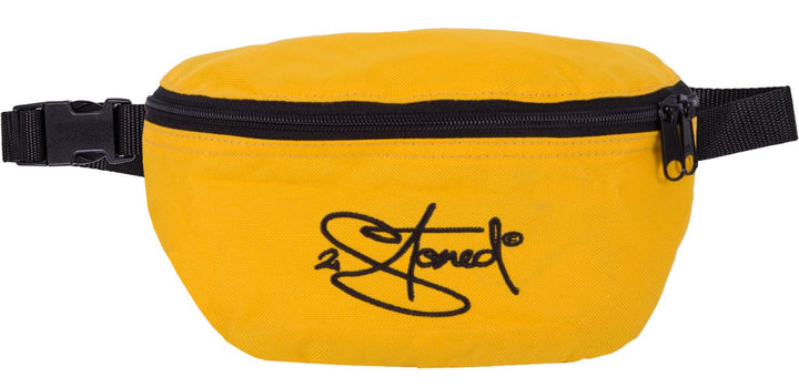 2stoned Hüfttasche Bauchtasche mit Stick Classic Logo in Gelb für Erwachsene und Kinder, Gelb