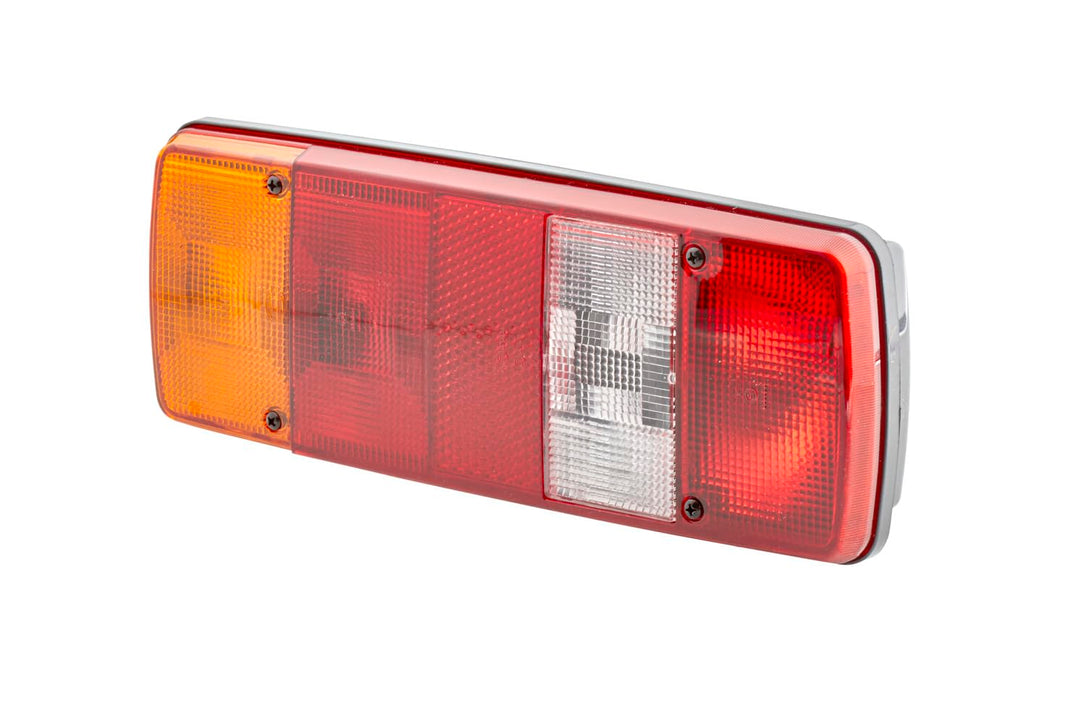 HELLA - Heckleuchte - Glühlampe - 12/24V - Einbau/geschraubt - Lichtscheibenfarbe: mehrfarbig/rot/ge