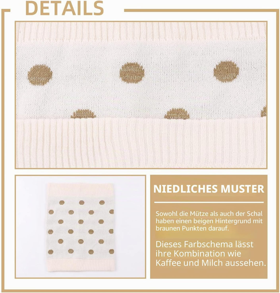 XIAOHAWANG Baby Strickmütze Winter Babymütze Junge Warme Kindermütze Junge Beanie Mütze Dicke Winter