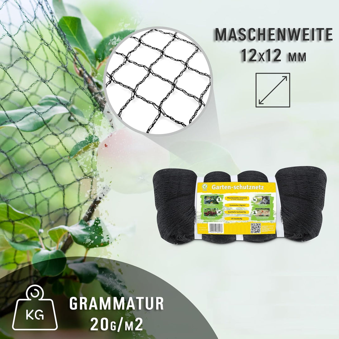 F&R Gartennetz, Teichnetz, Vogelschutz-Netz, Pool Netz, Obstbaumnetz, Vogelabwehr-Netz, Laubnetz 20g