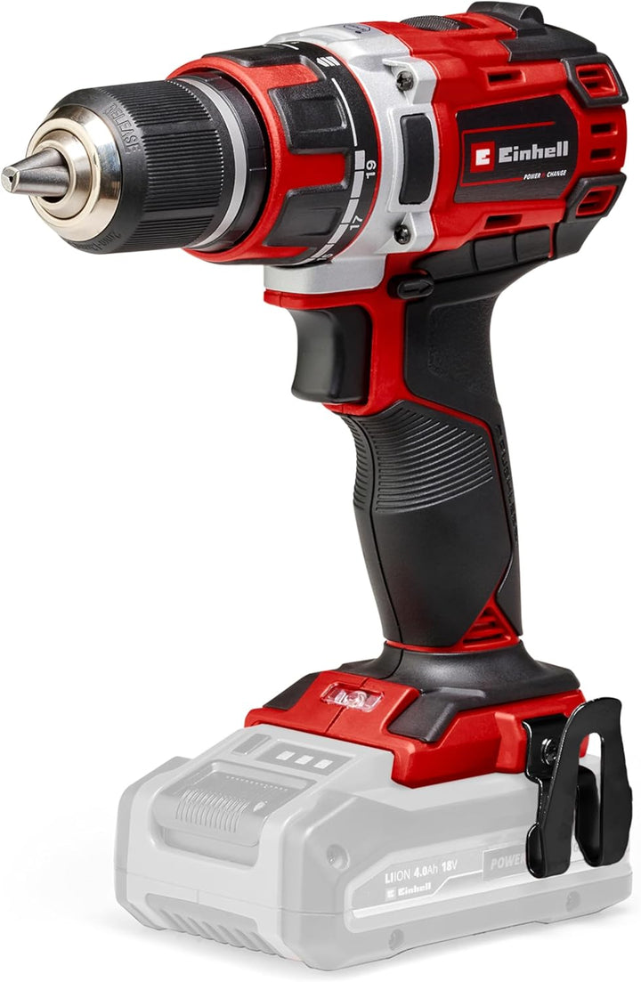Einhell 4513887 Akku-Bohrschrauber TE-CD 18/50 Li BL-Solo PowerX-Change(Li-Ion,18V,50Nm,13mmBohrfutt