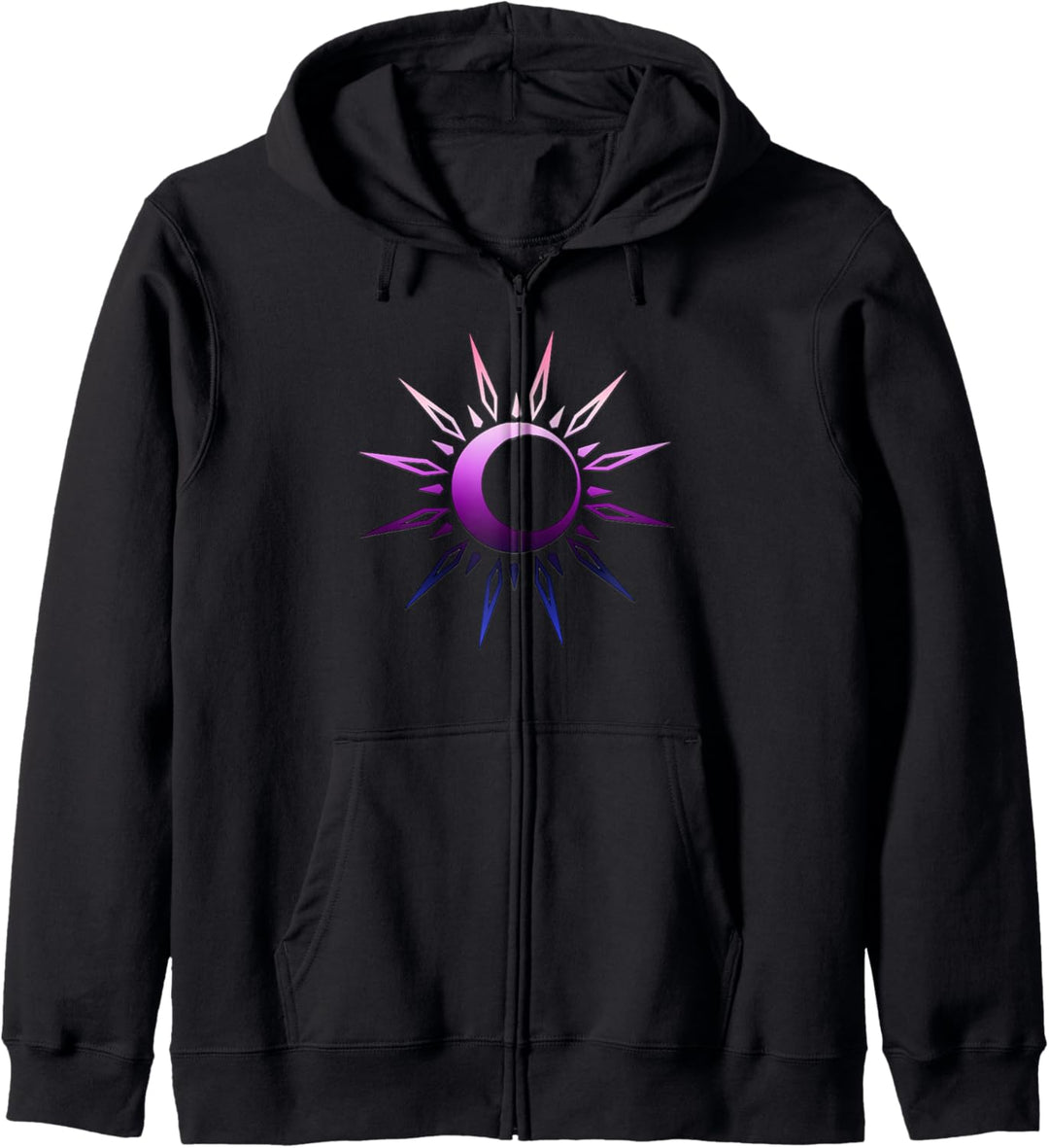 Genderfluid Celestial Spiritual Queer Stolz Sonne Mond Boho Kapuzenjacke