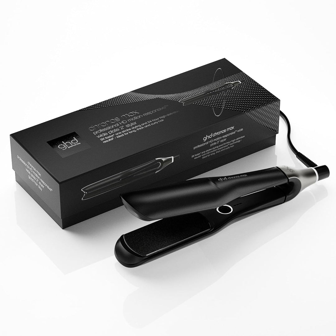 ghd chronos max Breites Glätteisen: Ideal für dickes, langes & lockiges Haar, smarter Styler, 85% gr