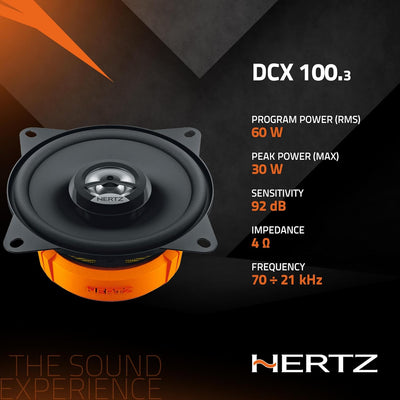 Hertz DCX100.3 2-Wege-Lautsprechersystem (10 cm,