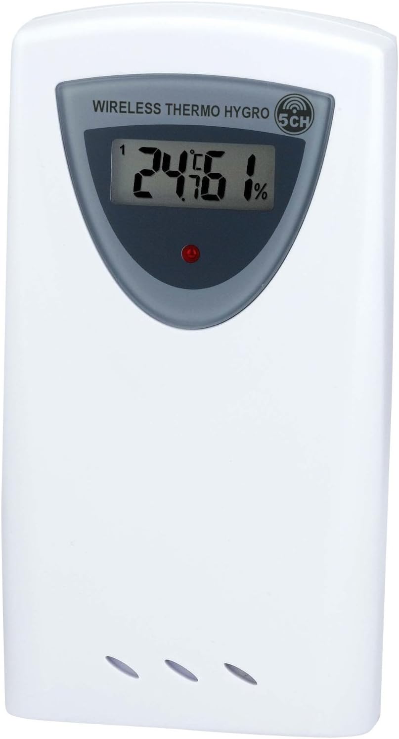 Bresser Funkwetterstation Thermo/Hygro Sensor 5 Kanal 433 Mhz Frequenz für Temperatur- und Luftfeuch