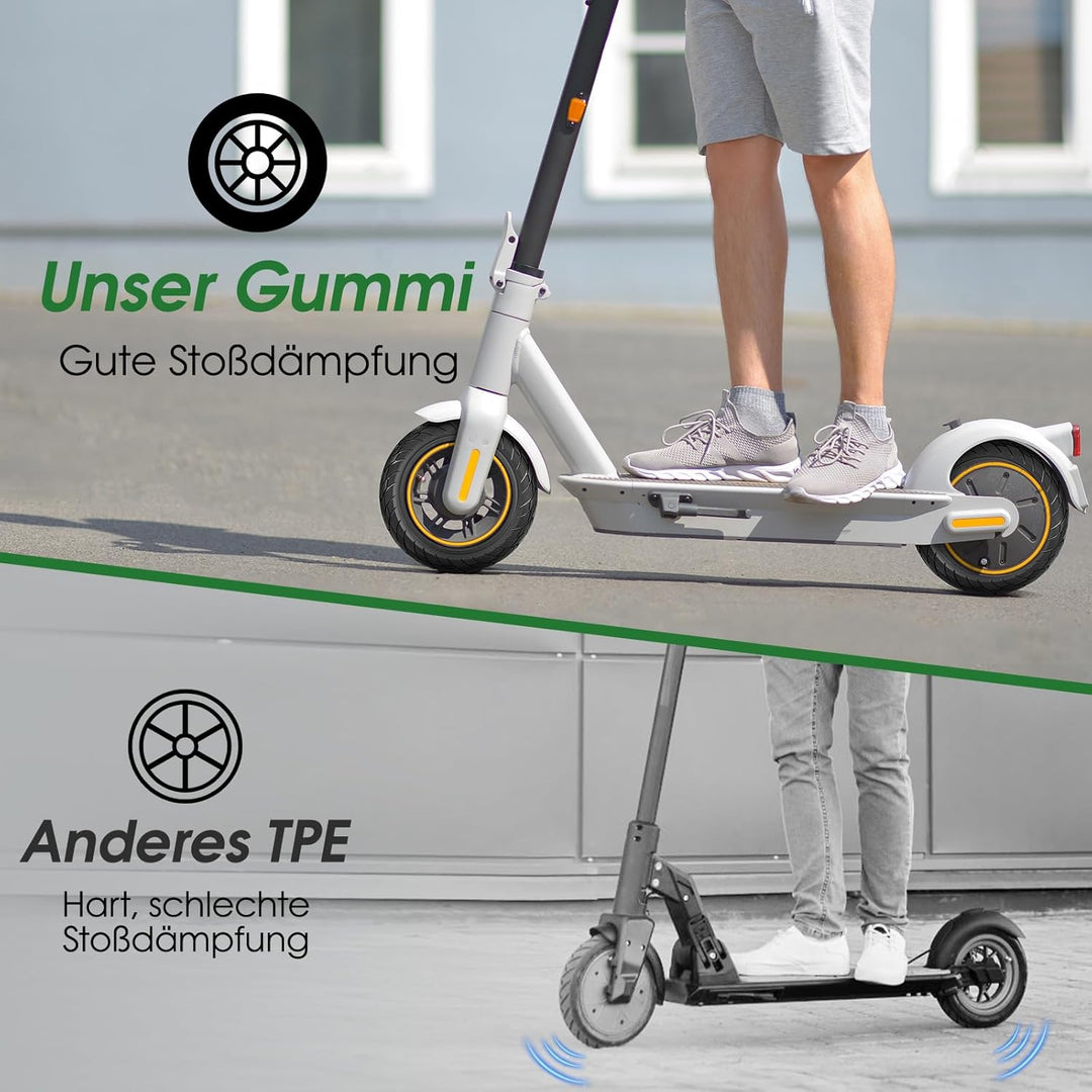 COASTA 2 Stück 10x2.125 Solid Reifen Schlauchloser - Passend für Vollgummireifen für Xiaomi 4Pro/4Li