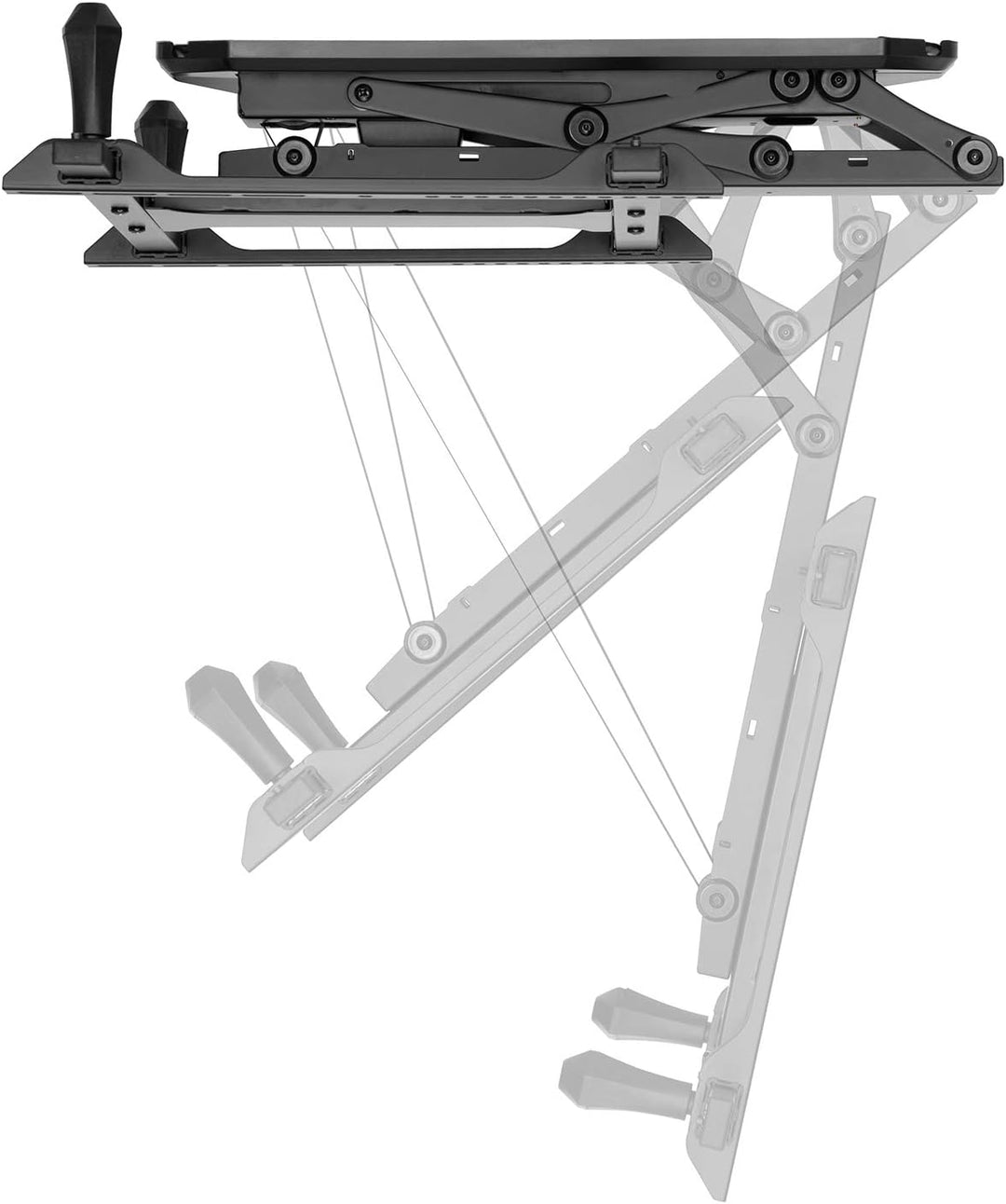 Maclean MC-880 Elektrische neigbare TV Halterung 32-70" für Decke Dachschräge inkl. Fernbedienung bi