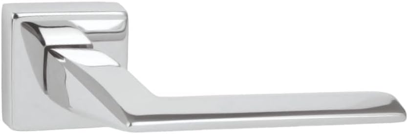 domino Türgriff ohne Schlossrosette | quadratische Rosette | Türklinke für Zimmertür, Bürotür | Türb