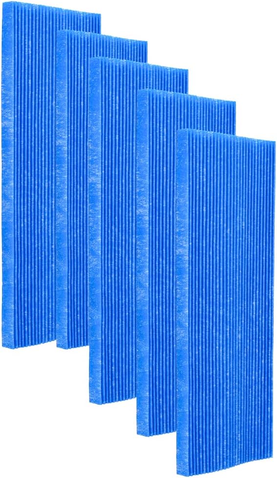 Filterset Für Luftreiniger Daikin MCK75, MC70L | 5 Stück Filter Falten, Weiss-blau, Doppelschichtig