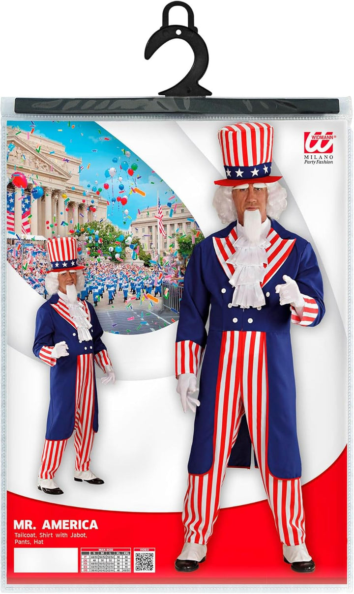 "MR. AMERICA" (tailcoat, shirt withjabot, pants, hat) - (M), M