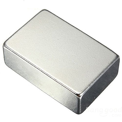 Magnetastico® | 2 ultrastarke Neodym Magnete Rechteck 40x20x10 mm N52 NiCuNi Silber | Neodymium Perm