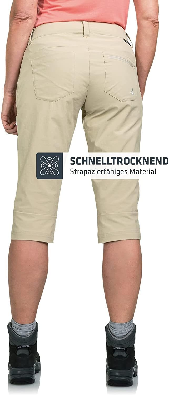 Schöffel Damen Pants Caracas2, leichte und kühlende Wanderhose aus elastischem Stoff, vielseitige Ou